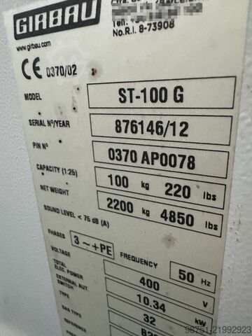 Gas Dryer ST-100 Girbau STI 100