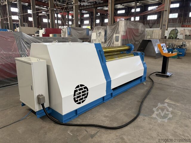 Plate rolling machine Nanjing Asia Machine Mfg. Co., Ltd. W12-8/2000 4-rollers rolling machine