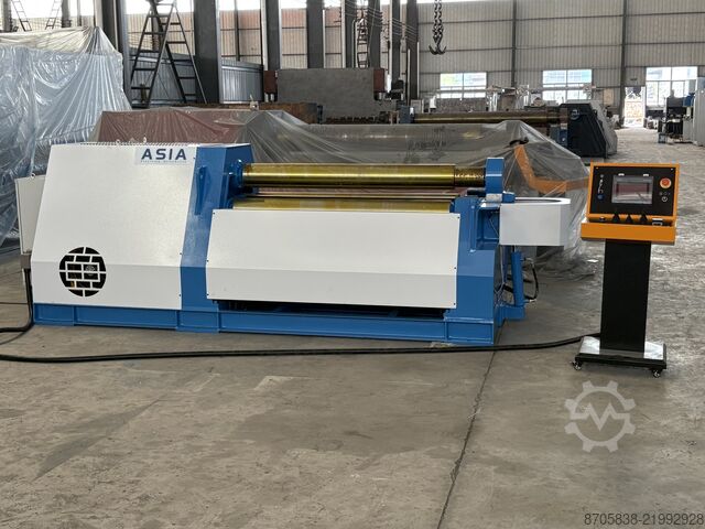 Plate rolling machine Nanjing Asia Machine Mfg. Co., Ltd. W12-8/2000 4-rollers rolling machine