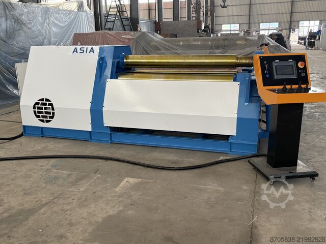 Plate rolling machine Nanjing Asia Machine Mfg. Co., Ltd. W12-8/2000 4-rollers rolling machine