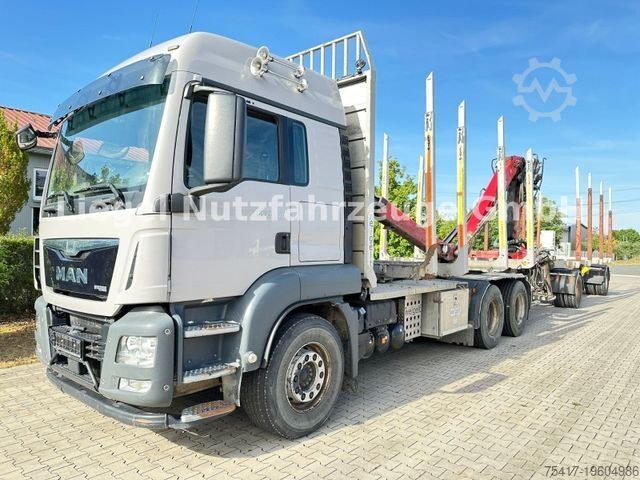 Holztransporter LKW MAN TGS 500 mit Epsilon M120Z96 Ladekran