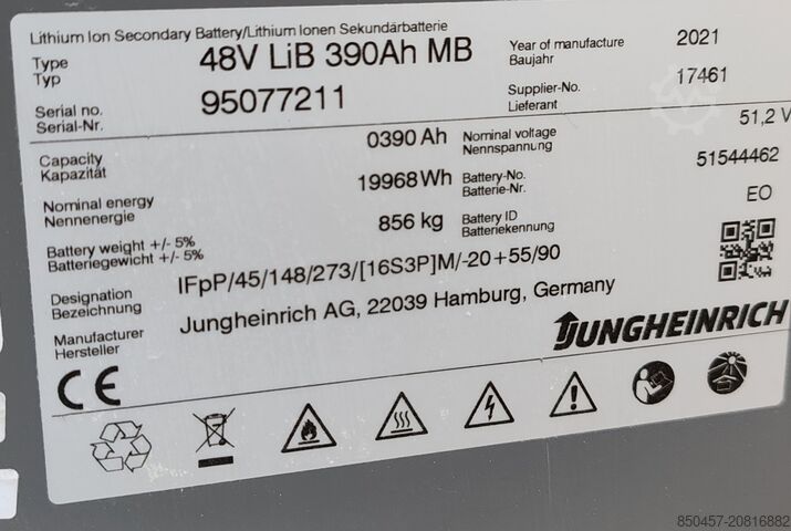 Elektrisch – 3 Räder Jungheinrich EFG 216k Li-ion