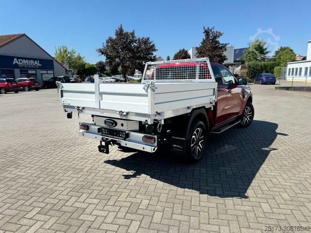 Transporter mit Kipper FORD Ranger Limited Autom EXtraKab 3-S.-Kipper 360Kam