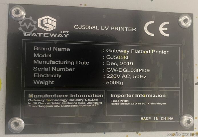 Gateway Flatbed Printer GJ5058L Gateway Flatbed Printer GJ5058L