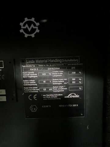 R 14 S 115 * DEMO !! Atex Proplan EX 2G / Zone 1 * Triplex FFL !! LINDE R 14 S 115 * DEMO !! Atex Proplan EX 2G / Zone 1 * Triplex FFL !!