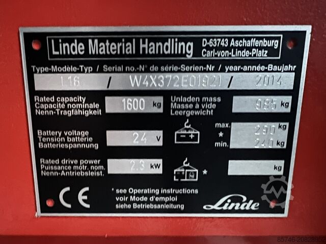 L 16 * KAUP - DRUM clamp * DEMO !!! LINDE L 16 * KAUP - DRUM clamp * DEMO !!