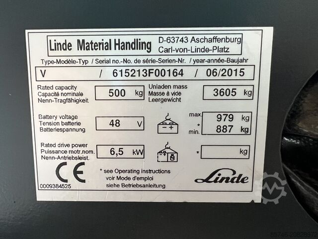 V (5213) - Drahtführung!! PSA!! Triplex FFL!! LINDE V ( 5213 ) - Wire Guidance !! PSA !! Triplex FFL !!