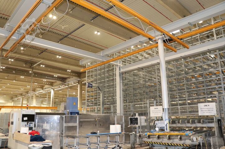 Crane runway with vacuum lifter Feinauer-Framatech Kran u. Saugheber LH PP 350 S 70