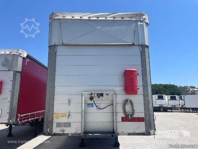 Open semitrailer with tarp Schmitz Cargobull Semitrailer Curtainsider Mega