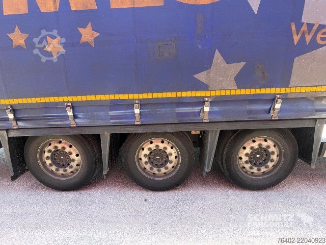 Open semitrailer with tarp Schmitz Cargobull Semitrailer Curtainsider Mega