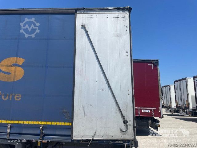 Open semitrailer with tarp Schmitz Cargobull Semitrailer Curtainsider Mega