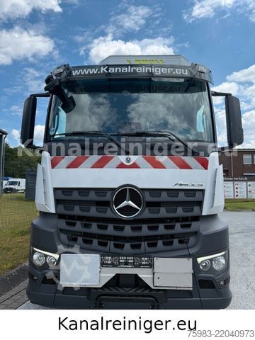 Vacuum tank truck MERCEDES-BENZ AROCS 3545 L 8x4 BL - Kroll ADR Sauger WRP