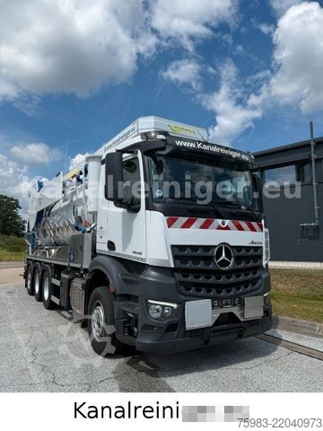Vacuum tank truck MERCEDES-BENZ AROCS 3545 L 8x4 BL - Kroll ADR Sauger WRP