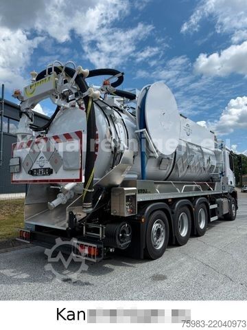 Vacuum tank truck MERCEDES-BENZ AROCS 3545 L 8x4 BL - Kroll ADR Sauger WRP