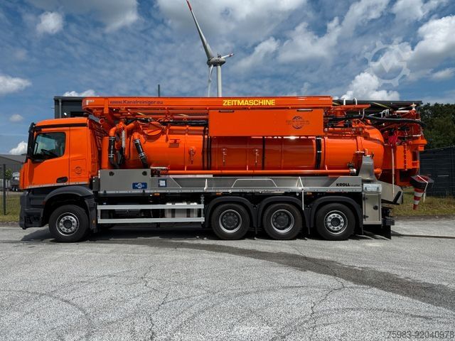 Vacuum tank truck MERCEDES-BENZ Arocs 3551 8x4 BL Kroll Wasserrückgewinner