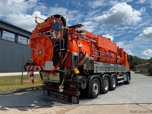 Vacuum tank truck MERCEDES-BENZ Arocs 3551 8x4 BL Kroll Wasserrückgewinner