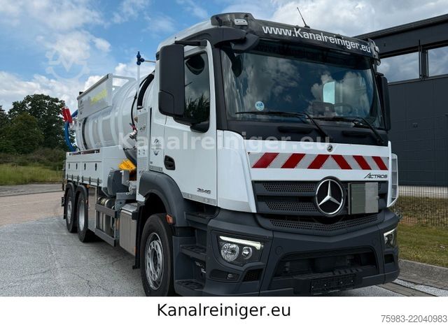 Vacuum tank truck MERCEDES-BENZ AROCS 2646 6x2 / Sauger KRÜGER SSP 14-1
