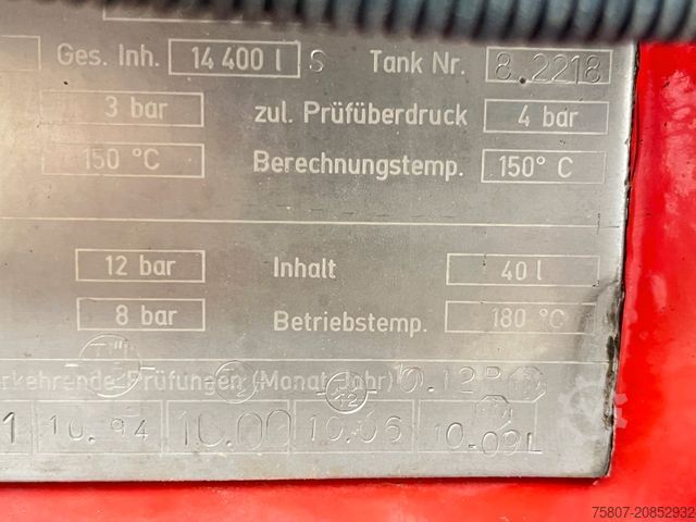 Tankauflieger Blumhardt Chemietank ABS Luftfederung