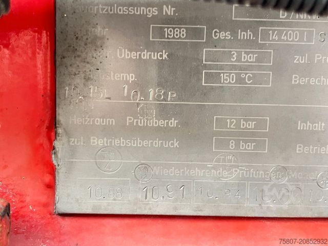 Tankauflieger Blumhardt Chemietank ABS Luftfederung