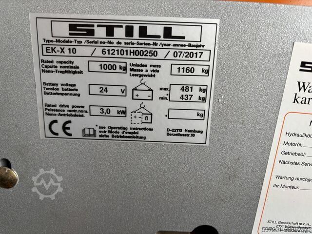 Vertical order pickers Still EK-X 10