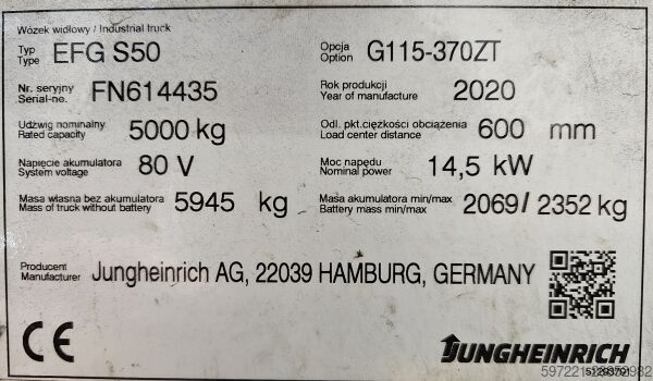 Elektrisch – 4 Räder Jungheinrich EFG S50