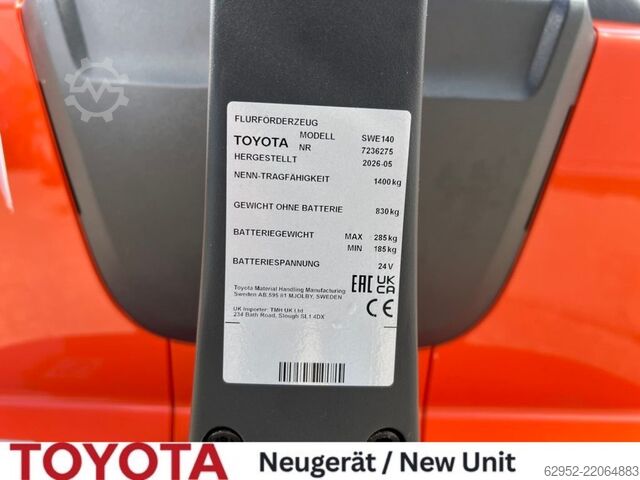 Hochhubwagen Toyota SWE 140, Neu!