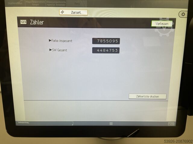 Digitaldruckmaschine Ricoh Pro C9200 incl. Fiery, Stacker, Finisher