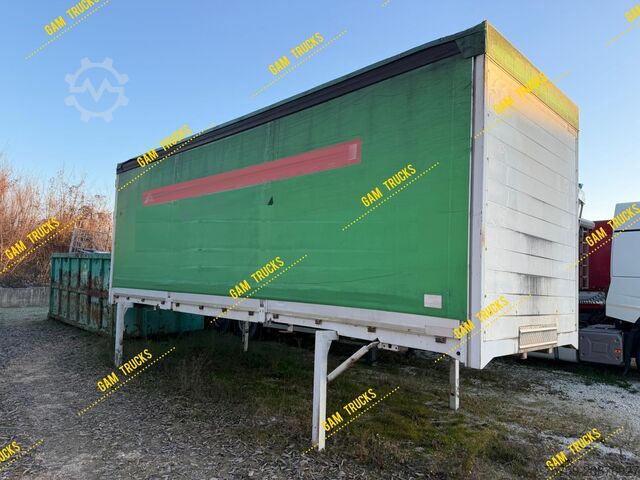 Flatbed truck with tarp  Pritsche 8.20m Plane Wechselfahrgestell