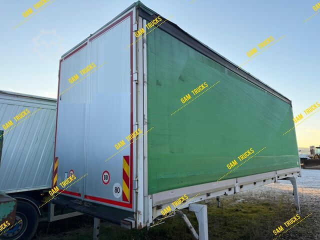 Flatbed truck with tarp  Pritsche 8.20m Plane Wechselfahrgestell