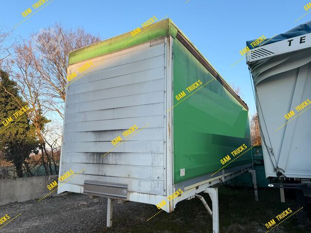 Flatbed truck with tarp  Pritsche 8.20m Plane Wechselfahrgestell