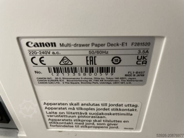 Digitaldruckmaschine Canon imagePRESS V1000 incl. Prisma, Stacker, Booklet finisher