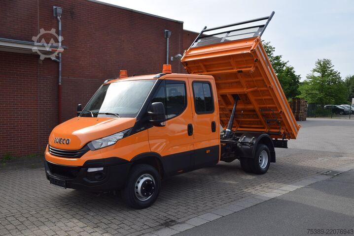 Transporter mit Kipper Iveco Daily  Doka 7-Sitzer Meiller Kipper AHK Standheiz