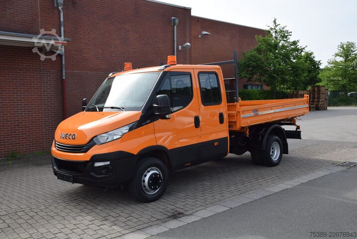Transporter mit Kipper Iveco Daily  Doka 7-Sitzer Meiller Kipper AHK Standheiz