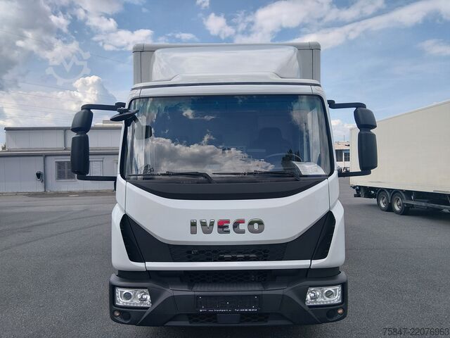 LKW mit Kofferaufbau Iveco EuroCargo ML 75 E 19/P LBW Rückfahrkamer