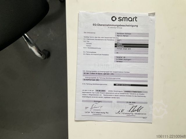 Van SMART ForTwo fortwo coupe Micro Hybrid Drive 52 kW