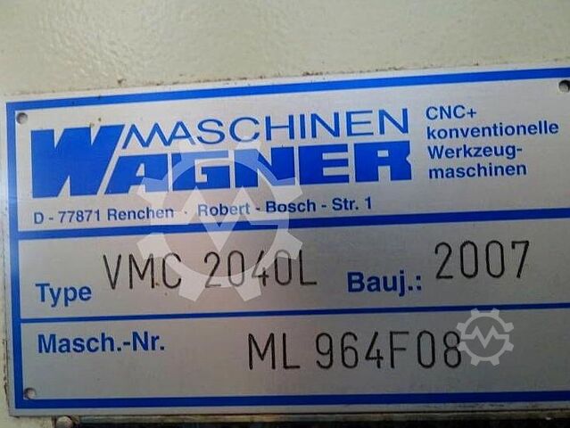 Machining center Wagner VMC 2040L