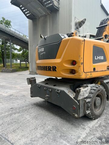 Liebherr wheeled excavator including sorting grapple Liebherr LH 18 M Litronic