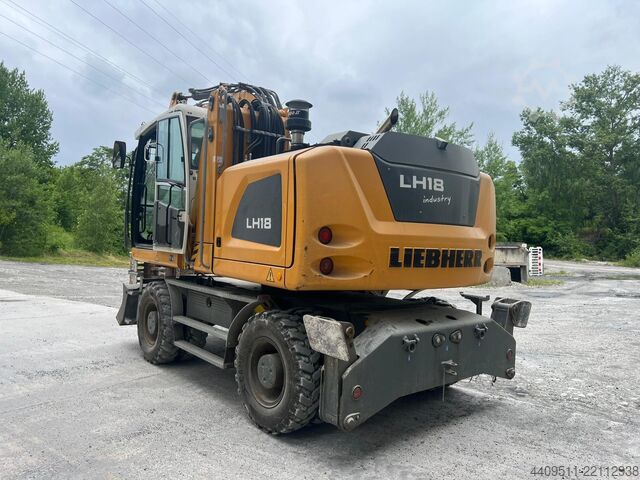 Liebherr wheeled excavator including sorting grapple Liebherr LH 18 M Litronic