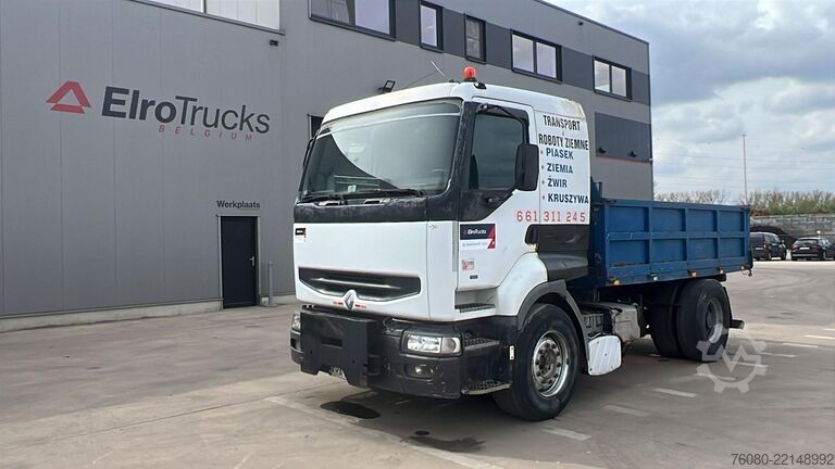 3-way tipper Renault Premium 340 (POMPE MANUELLE / MANUAL PUMP / GRA...