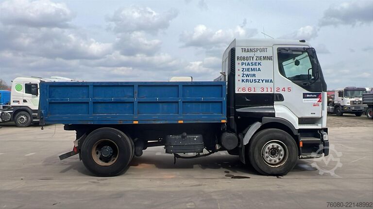 3-way tipper Renault Premium 340 (POMPE MANUELLE / MANUAL PUMP / GRA...