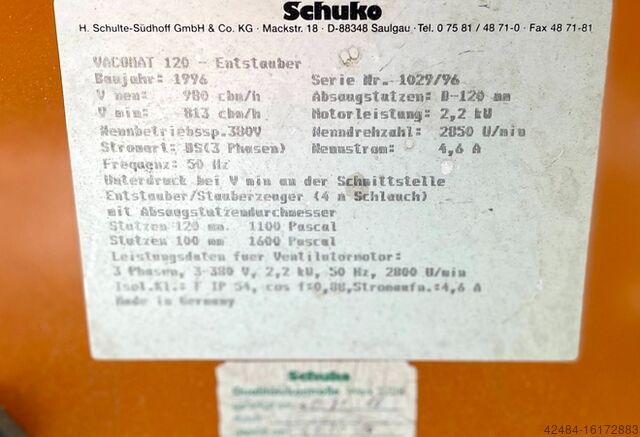 Mobilentstauber Schuko Vacomat 120