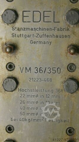 Rohrstanze mit Koordinaten-Anschlag EDEL VM 36/350