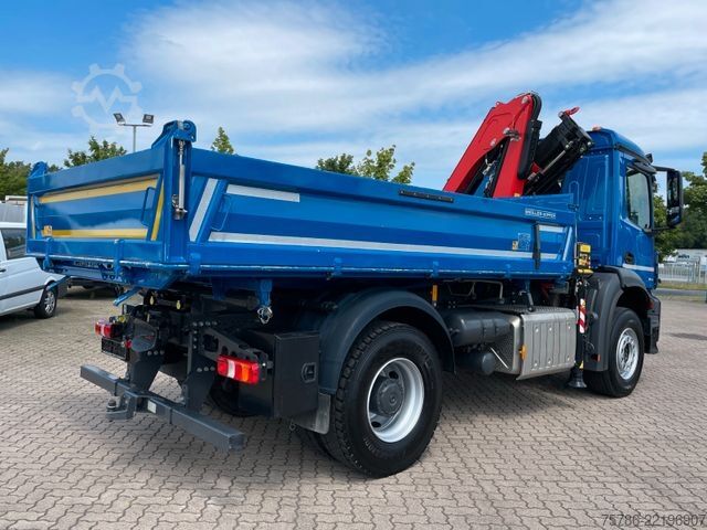 Tipper truck MERCEDES-BENZ Arocs 1832/ Fassi F 120+Funk/ 2xAHK/ AC/ Org. KM