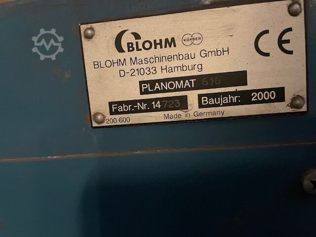 FLAT GRINDING MACHINE Blohm Planomat 616