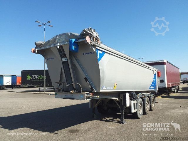 Kipper Auflieger  Semitrailer Tipper Steel half pipe body