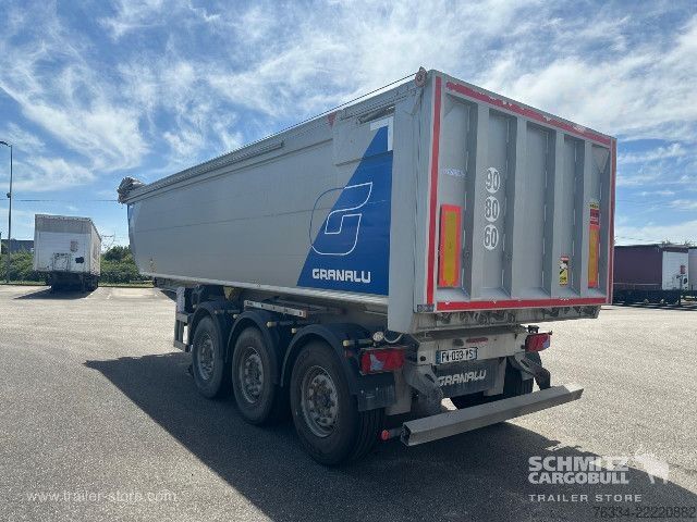 Kipper Auflieger  Semitrailer Tipper Steel half pipe body