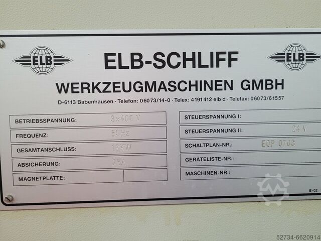 FLAT GRINDING MACHINE ELB-Schliff Optimat