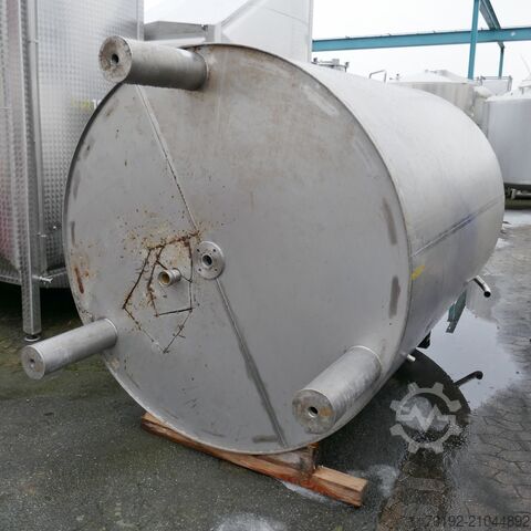 5000 Liter heiz-/kühlbarer Behälter aus V4A mit Rührwerksflansch terlet 8951