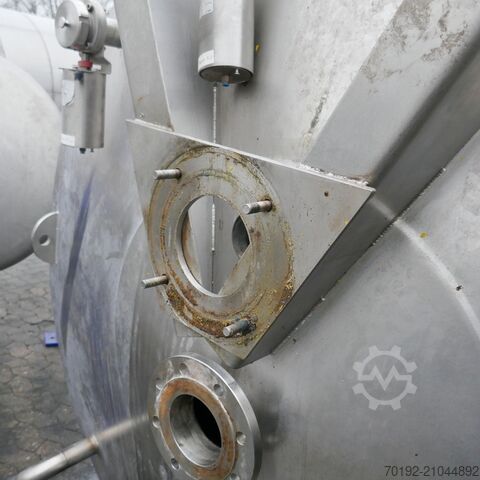 5000 Liter heiz-/kühlbarer Behälter aus V4A mit Rührwerksflansch terlet 8951