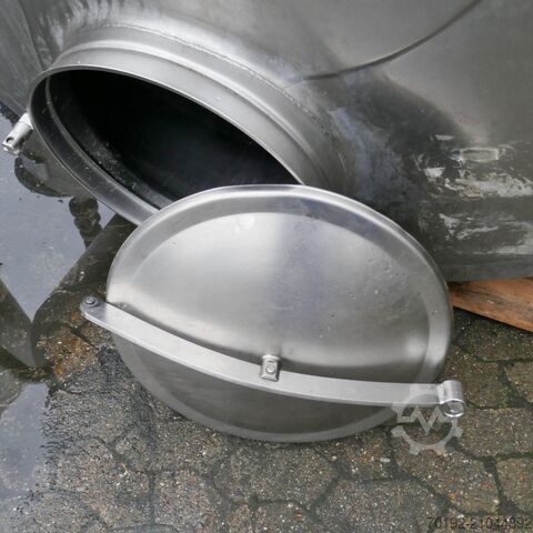 5000 Liter heiz-/kühlbarer Behälter aus V4A mit Rührwerksflansch terlet 8951